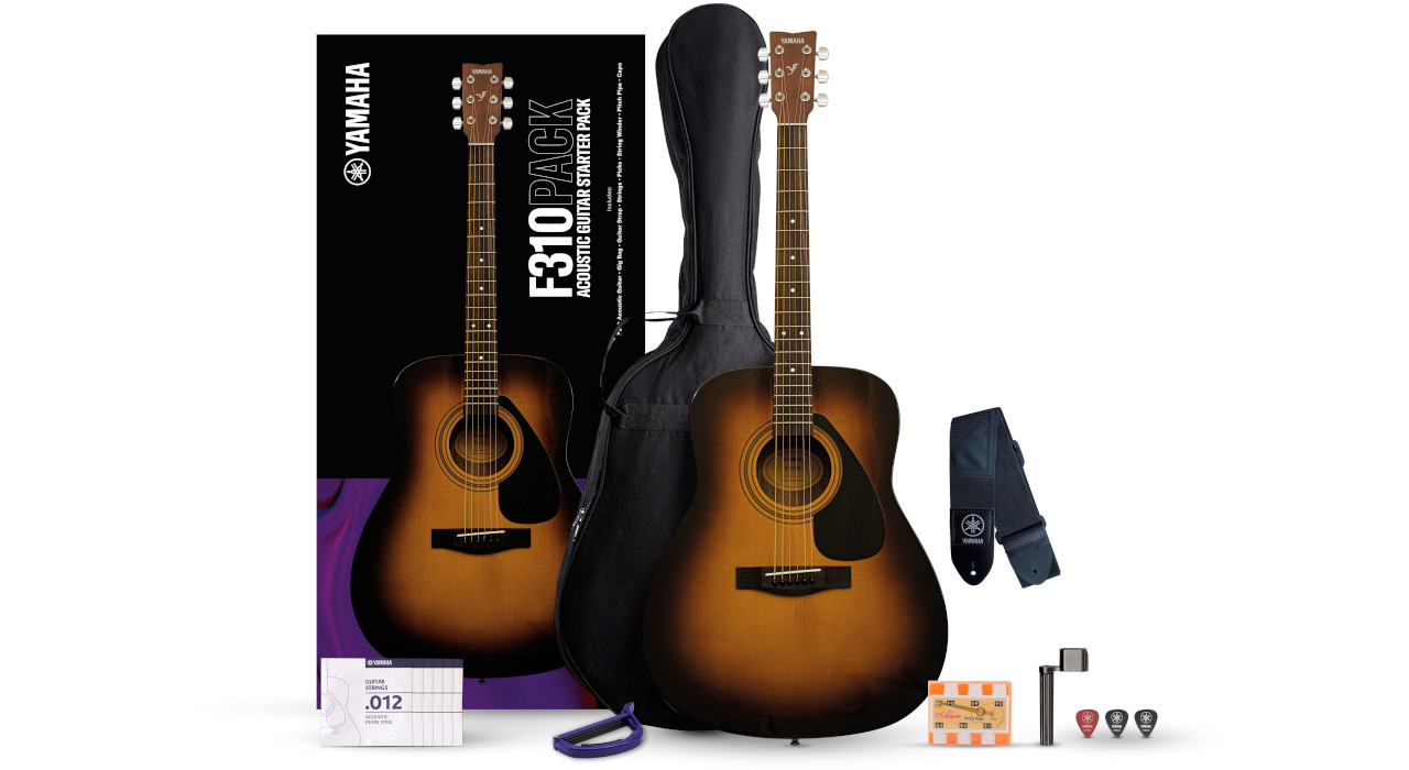 Yamaha F310P Tobacco Brown SB - Gitara akustczyna (Zestaw) - zdjęcie 1