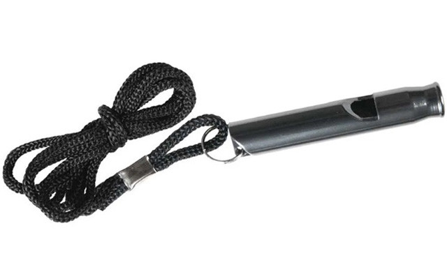 Gwizdek Przetrwania - Aluminium - Czarny-Black - zdjęcie 1