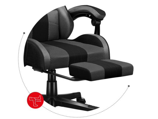 Fotel gamingowy Huzaro Force 4.7 Grey Mesh - zdjęcie 3