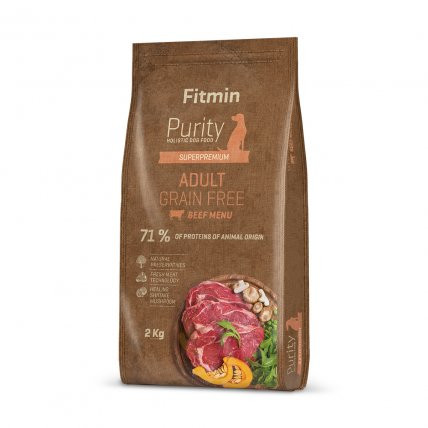 FITMIN Purity Adult Grain free Beef - sucha karma dla psa - 2kg - zdjęcie 1