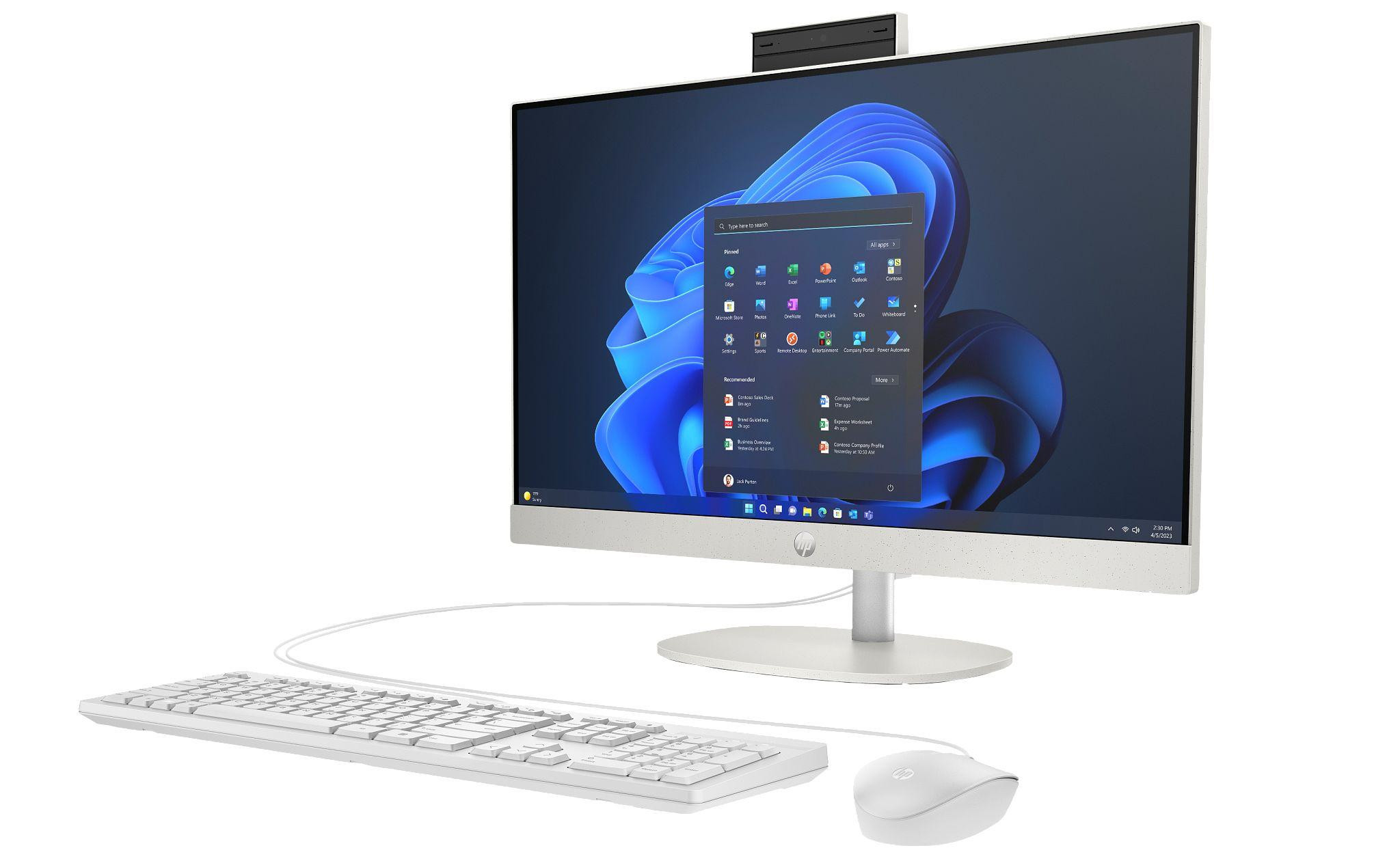HP AIO ProOne 240 G10 i3-N300 23,8"FHD IPS 250nits AG 16GB DDR4 SSD512 UHD Cam 5 MPx Obrotowa W11Pro 3Y - zdjęcie 2