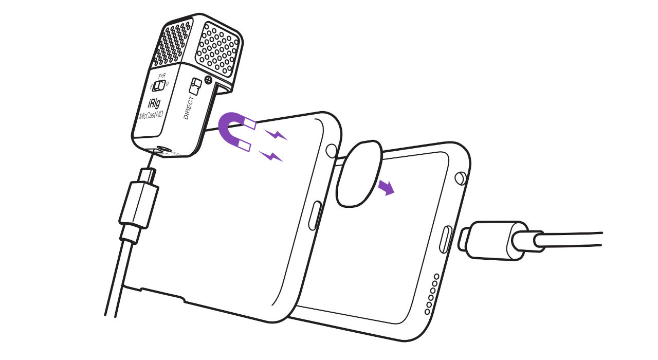IK iRig Mic Cast HD - Mikrofon poj. iOS/ Android - zdjęcie 3