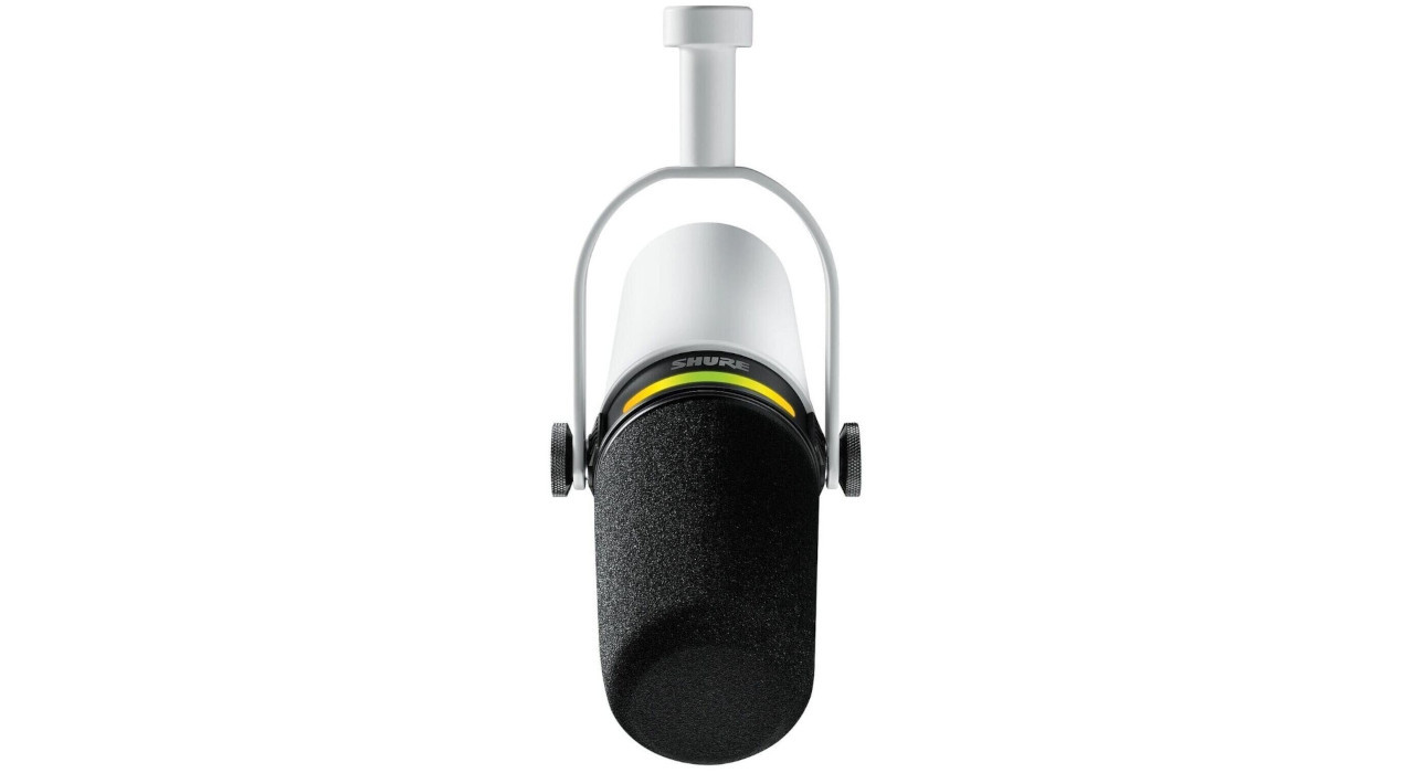 Shure MV7+-W - Mikrofon lektorski/wokalny ze złączem XLR/USB-C Biały - zdjęcie 4