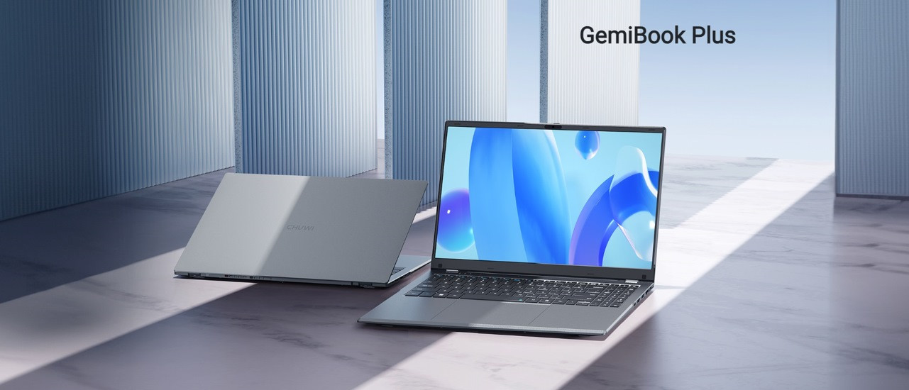 Chuwi GemiBook Plus Celeron N100 15.6" FHD AG 8GB SSD256 BT LAN Win11 Gray - zdjęcie 1