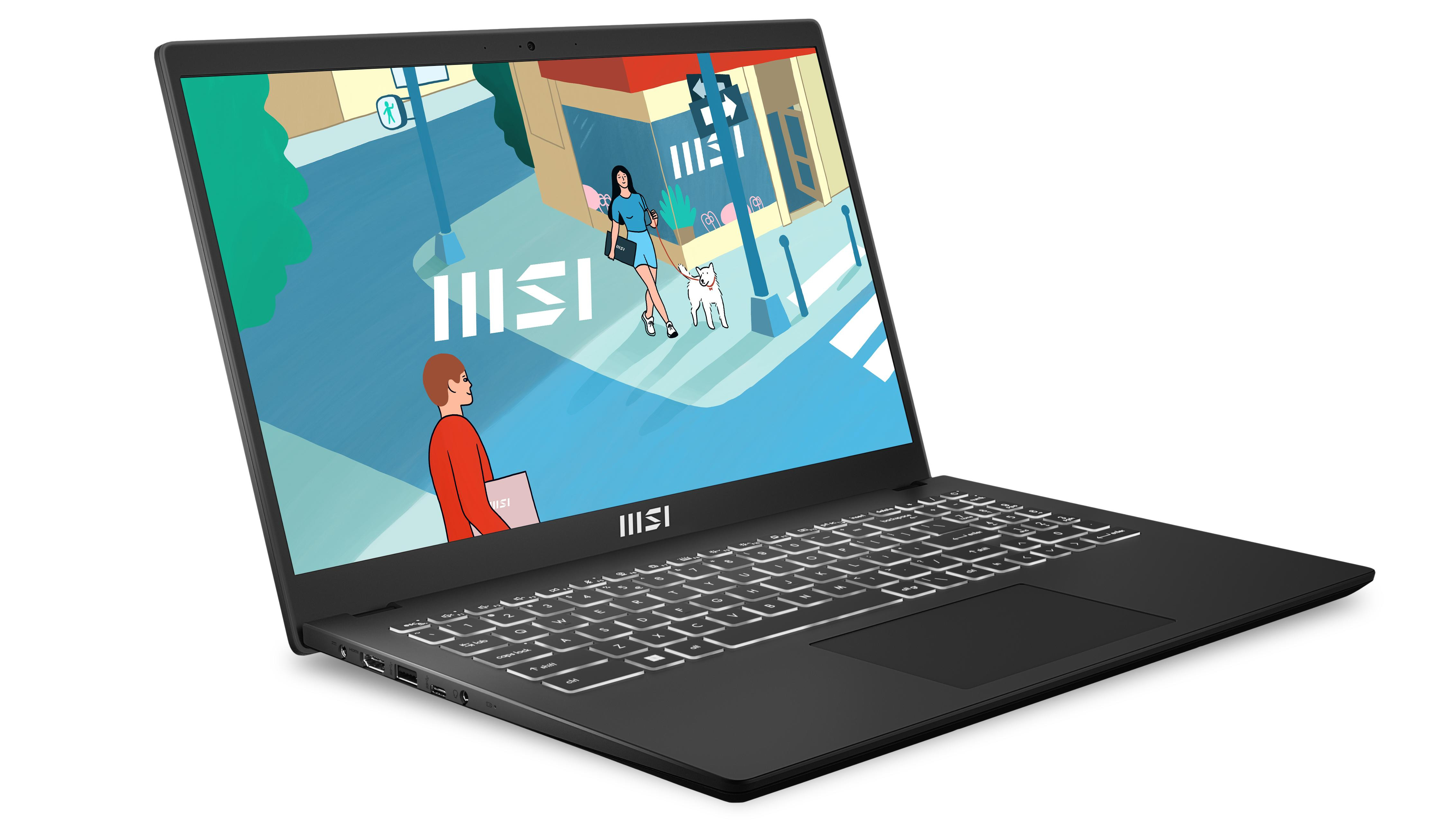 MSI Modern 15 H C13M-202PL i5-13420H 15.6"FHD 60Hz IPS-Level 16GB DDR4 3200MHz SSD512 Iris Xe Graphics Win11 - zdjęcie 3
