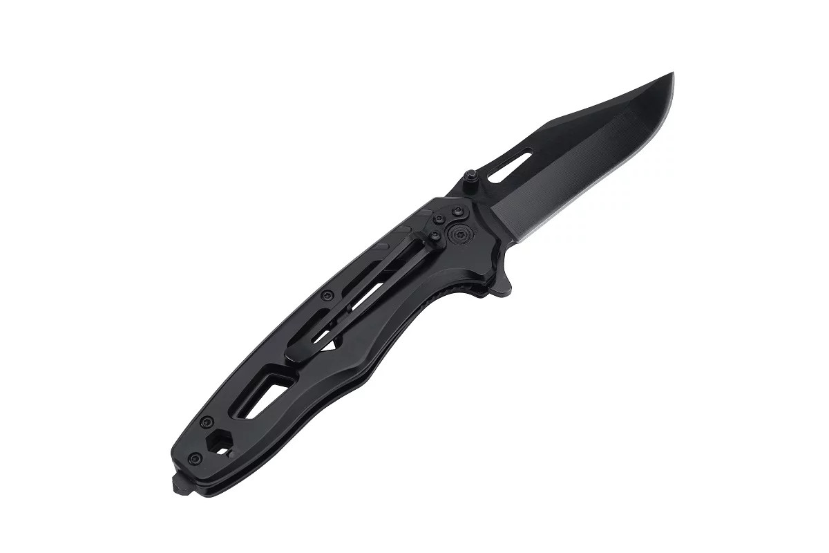 Nóż taktyczny AZYMUT Tactical Black rozkładany - zdjęcie 2