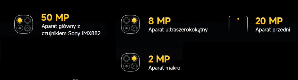 Smartfon Xiaomi Poco X7 5G DS. 8/256GB Black - zdjęcie 8