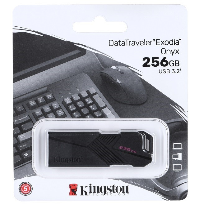 KINGSTON FLASH 256GB USB3.2 DataTraveler ExodiaOnyx - zdjęcie 1