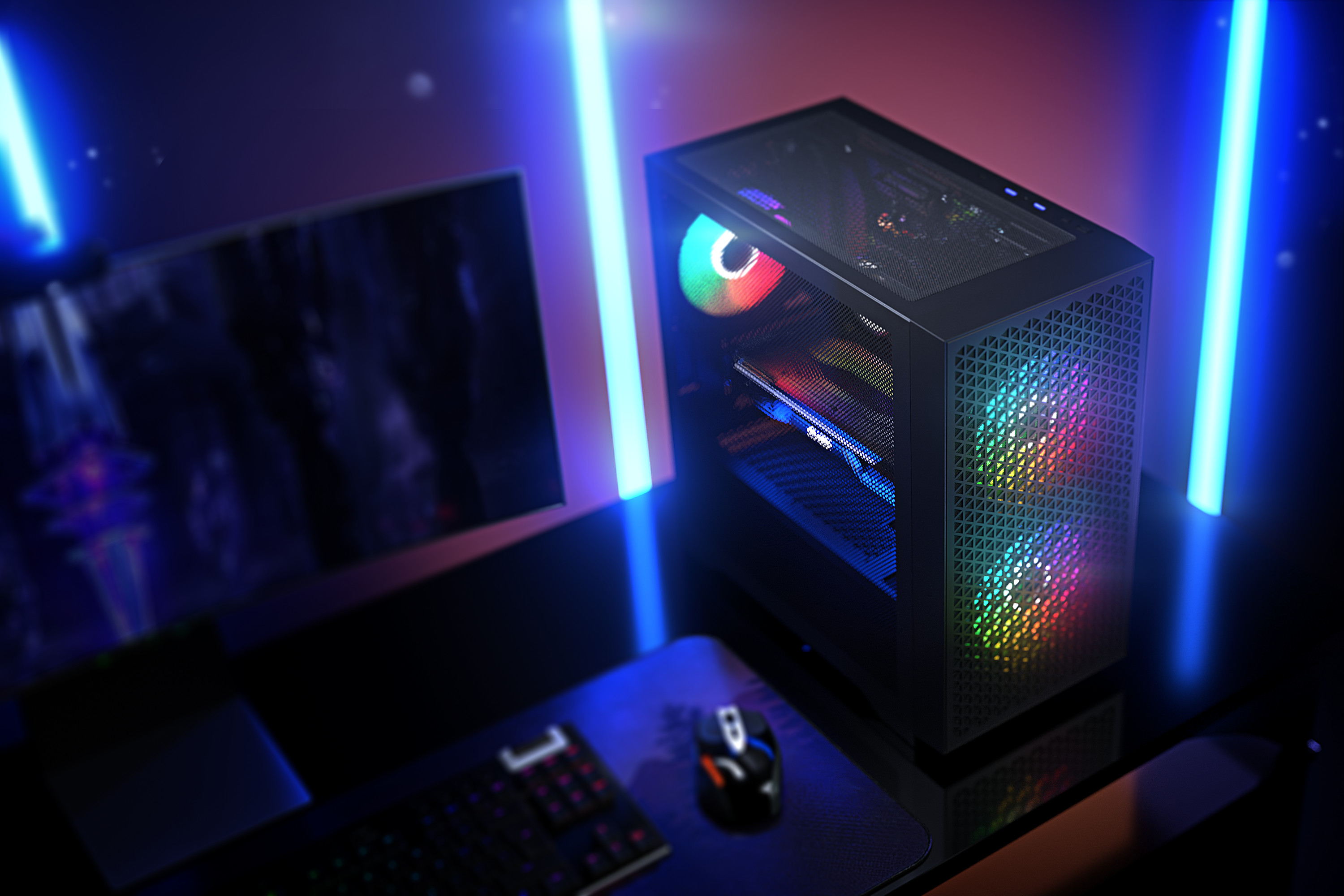 LOGIC OBUDOWA DART PRO ARGB MINI USB TYPE-C CZARNA - zdjęcie 7