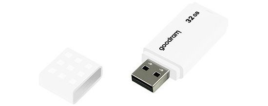 GOODRAM FLASHDRIVE 32GB UME2 USB 2.0 WHITE - zdjęcie 1