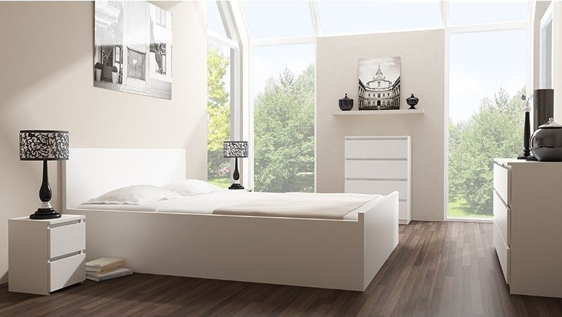 M6 MALWA KOMODA 120CM 6 SZUFLAD BIAŁY - zdjęcie 1