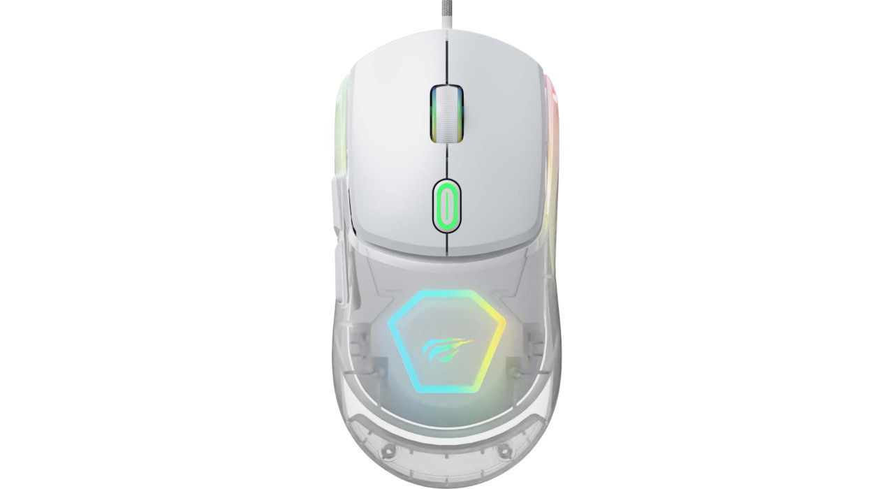 Mysz gamingowa RGB Havit MS965SE (biały) - zdjęcie 1