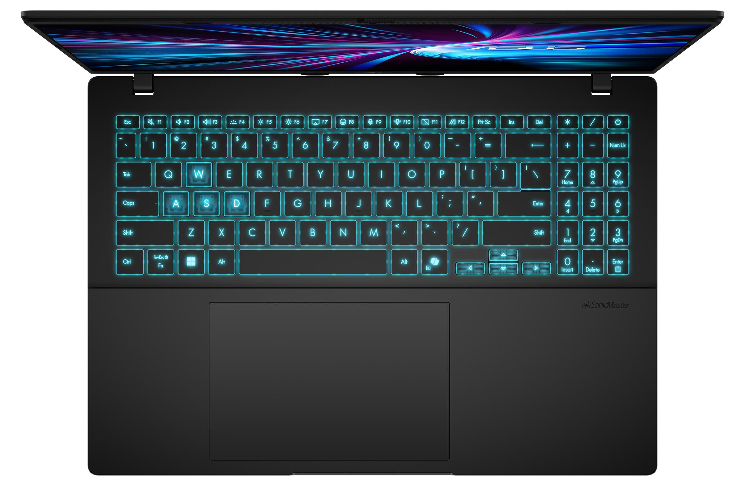 ASUS V16 V3607VU-RP148 Core 5 210H 16.0"WUXGA 144Hz 300nits AG 16GB DDR5 SSD512 GeForce RTX 4050 6GB WLAN+BT Cam1080p 63WHrs NoOS Matte Black - zdjęcie 2