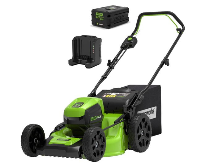 60V Kosiarka 46cm GREENWORKS GD60LM46HPK4 - Zestaw ładowarka + akumulator 4Ah - 2502807UB - zdjęcie 1