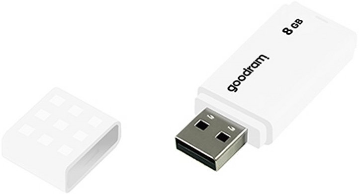 GOODRAM FLASHDRIVE 8GB UME2 USB 2.0 WHITE - zdjęcie 1