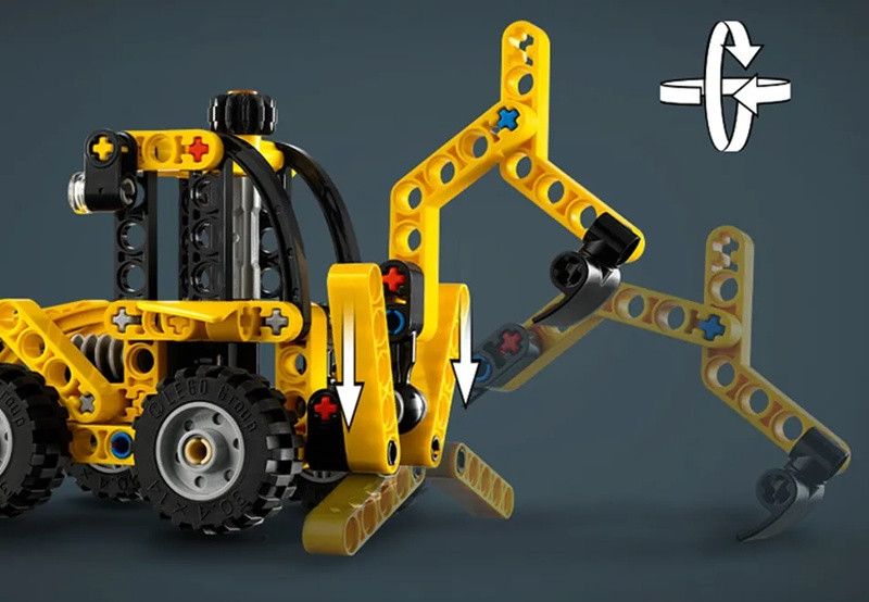 LEGO TECHNIC 42197 Koparko-ładowarka - zdjęcie 5