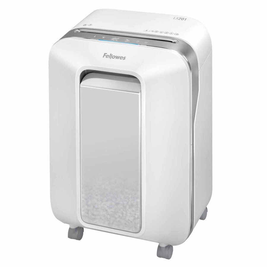 Fellowes Niszczarka osobista LX201 biała, 22L - zdjęcie 1