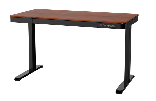 Biurko ACTIVEJET z elektryczną regulacją wysokości 140x70 ET119W-C czarny/orzech - zdjęcie 1