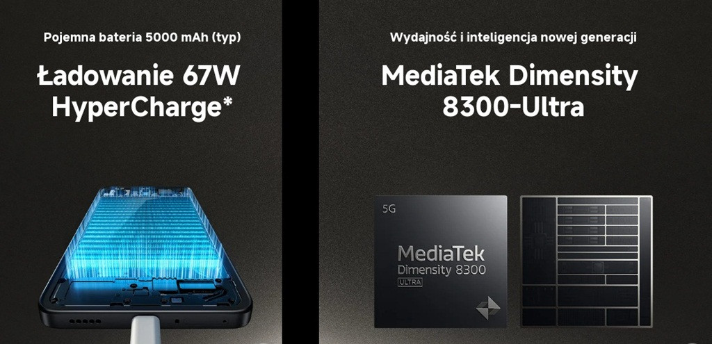 Smartfon Xiaomi 14T 12/256GB Titan Black - zdjęcie 3