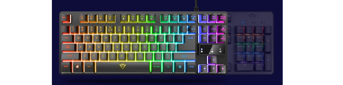 Klawiatura gamingowa TRUST GXT833 THADO TKL US - zdjęcie 2