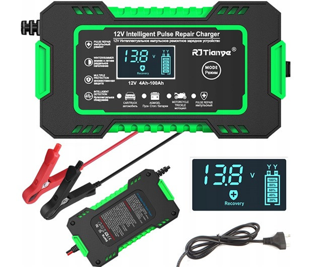 Prostownik akumulatorowy RJ Tianye RJ-C 120501A 12V, 6A - zdjęcie 6