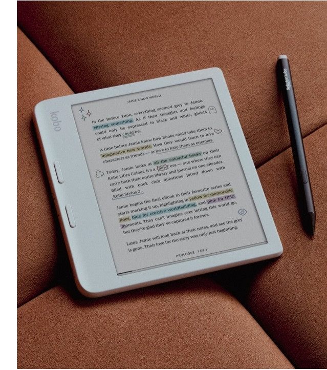 Czytnik e-booków Kobo Libra Colour 7" E-Ink Kaleido 3 32GB WI-FI White - zdjęcie 4