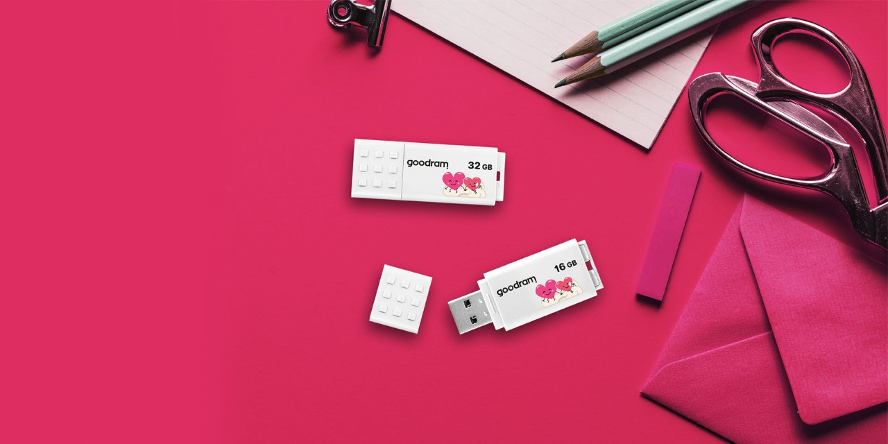 Pendrive GoodRam UME3-0320W0R11-V (32GB; USB 3.0; kolor biały) VALENTINE - zdjęcie 3
