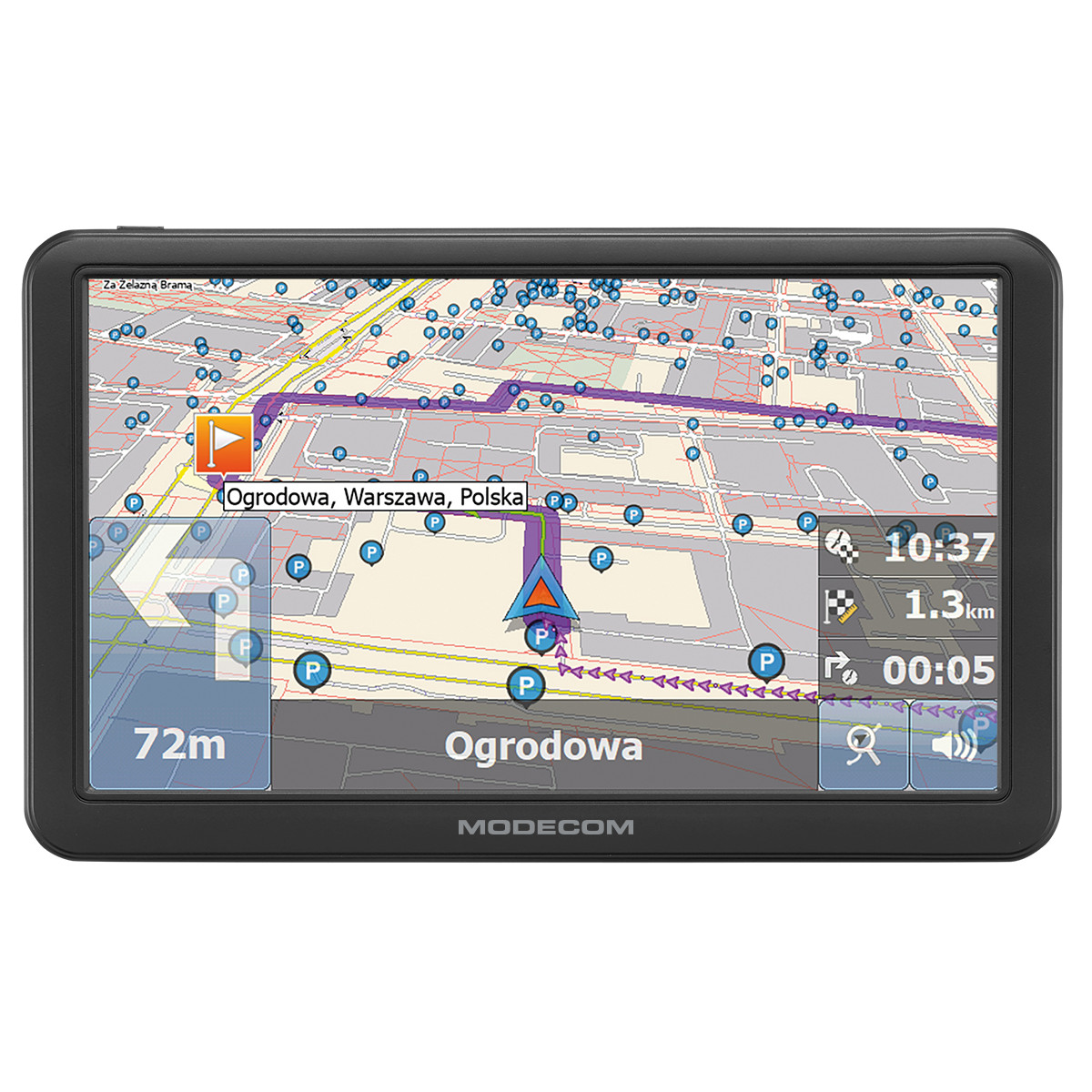 MODECOM NAWIGACJA FREEWAY CX 7.4 + MAPFACTOR EU - zdjęcie 4