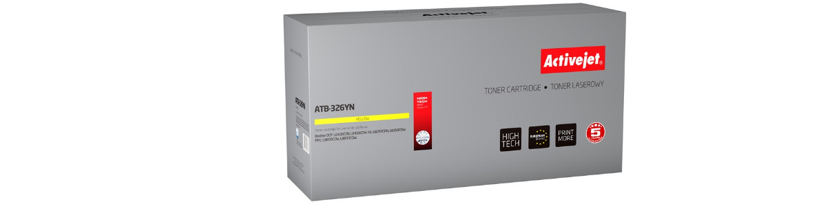 Activejet ATB-326YN Toner do drukarki Brother, Zamiennik Brother TN-326Y; Supreme; 3500 stron; żółty. - zdjęcie 6
