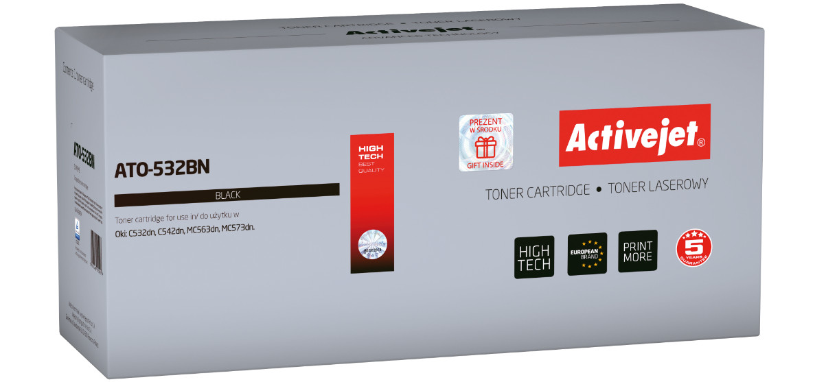 Activejet ATO-532BN Toner do drukarki OKI, Zamiennik OKI 46490404; Supreme; 1500 stron; Czarny. - zdjęcie 6