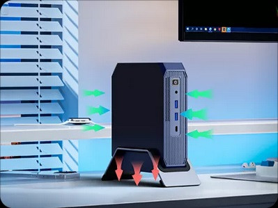 Blackview Mini PC MP200 i5-12450H 16GB SSD512 W11Pro Czarny - zdjęcie 10