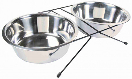 TRIXIE Stojak z miskami - 2x1,8 L 24833 - zdjęcie 1