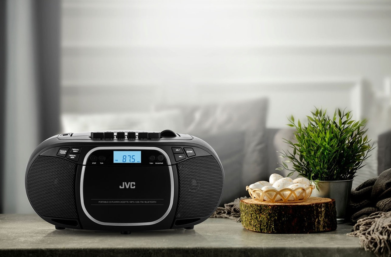 Radioodtwarzacz JVC RC-E451B Boombox black - zdjęcie 1