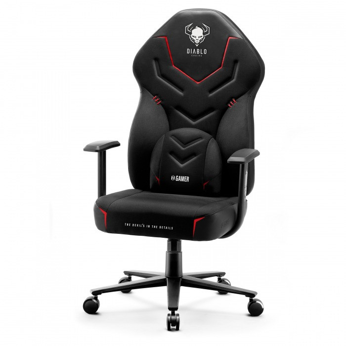 Fotel gamingowy DIABLO X-GAMER fotel czarno-czarny - zdjęcie 6