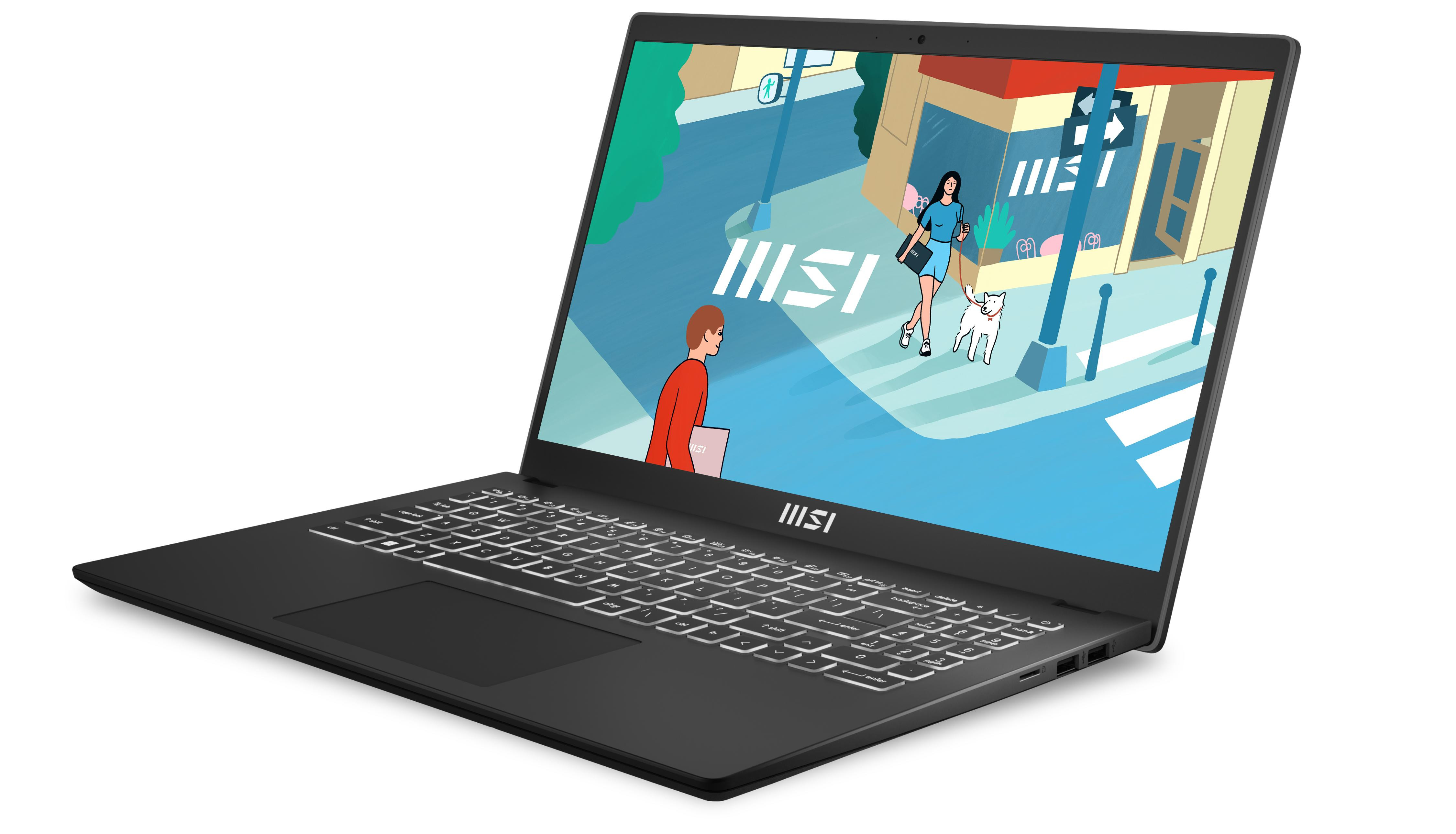 MSI Modern 15 H C13M-202PL i5-13420H 15.6"FHD 60Hz IPS-Level 16GB DDR4 3200MHz SSD512 Iris Xe Graphics Win11 - zdjęcie 4