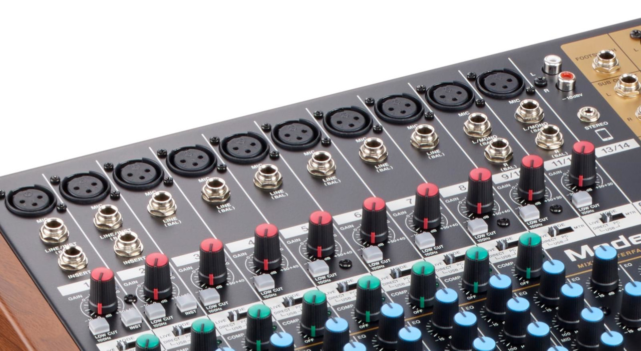 Tascam Model 16 - 14-kanałowy mikser analogowy z 16-ścieżkowym, cyfrowym rejestratorem - zdjęcie 2