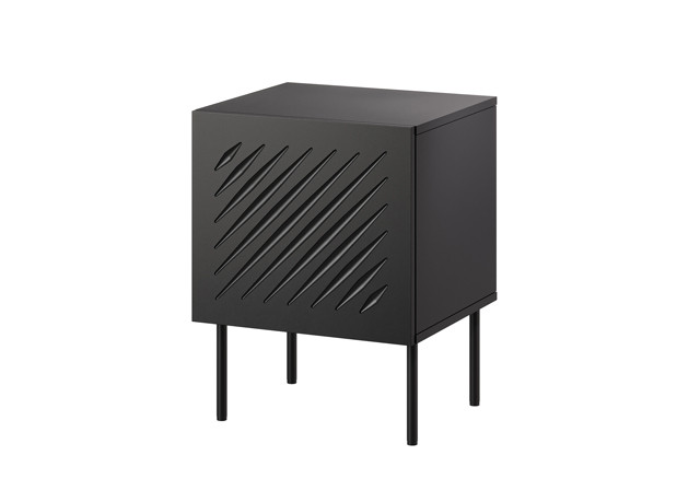 Szafka nocna 2szt SIENA 44,5x40x59 czarny mat - zdjęcie 2