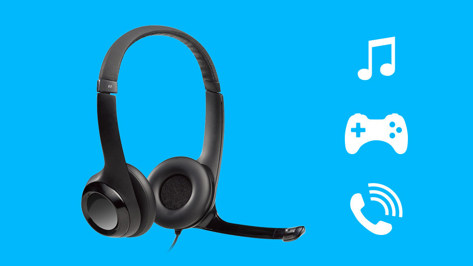 Słuchawki Logitech USB headset H390. - zdjęcie 1