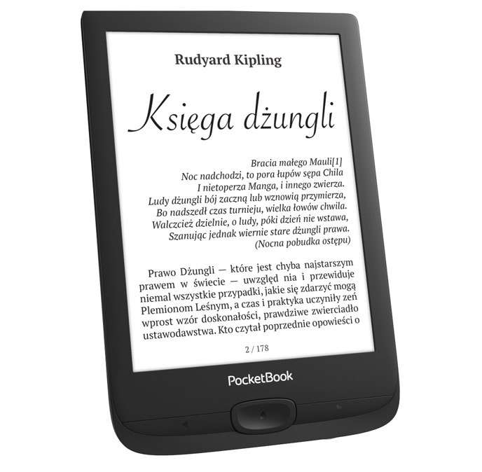 Czytnik e-booków PocketBook 618 Basic Lux 4 6" 8GB Wi-Fi Black - zdjęcie 1