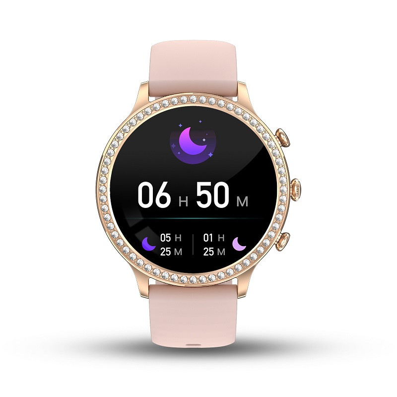 Smartwatch damski Manta Diamond Lusso srebrny + bransoletka YES - zdjęcie 12