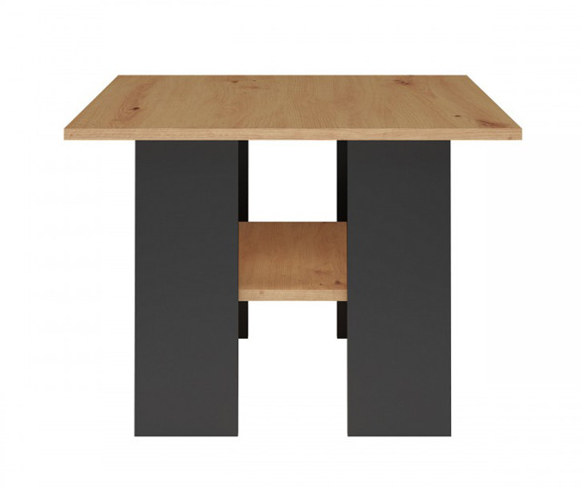Stolik MODERNA 60x60xH45 dąb artisan/czarny - zdjęcie 2