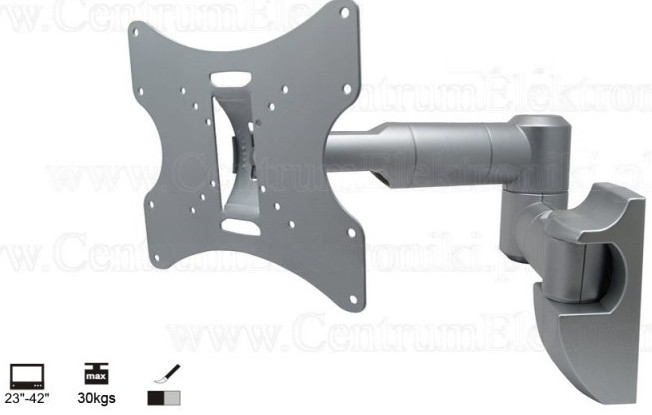 Maclean uchwyt do monitora 23-42'' 30 kg uniwersalny mc-503 s max vesa 200 srebrny mc-503s - zdjęcie 1
