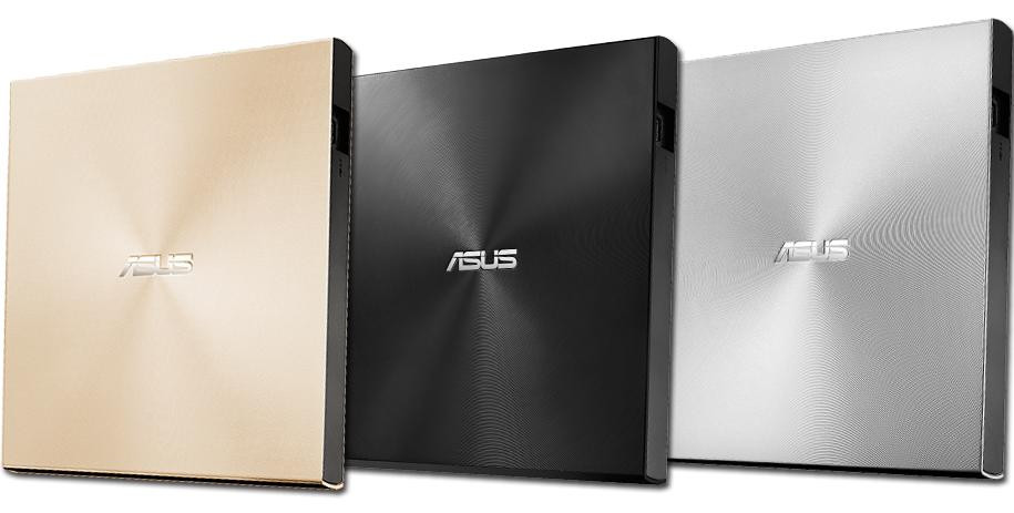 Asus nagrywarka zewnętrzna SDRW-08U9M-U, USB Type-C/Type-A, Ultra-Slim, Czarna - zdjęcie 1