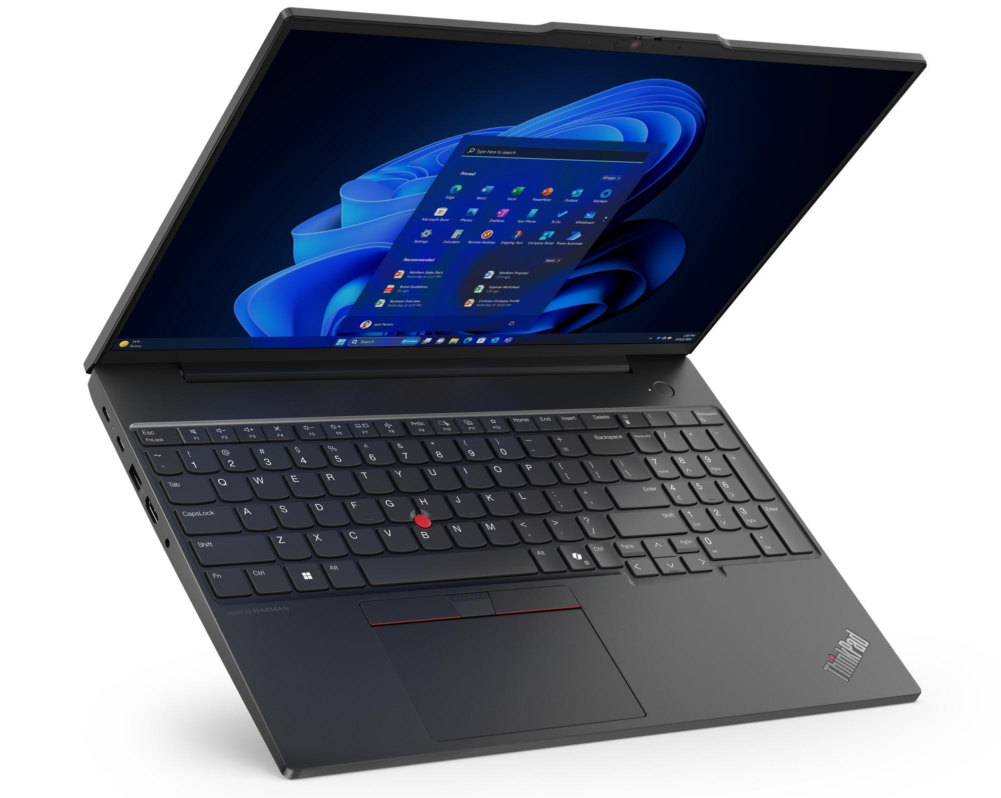 Lenovo ThinkPad E16 G2 Ryzen 5 7535HS 16.0" WUXGA IPS 300nits AG 16GB DDR5 4800 SSD512 Radeon 660M W11Pro Black 3Y OnSite - zdjęcie 2