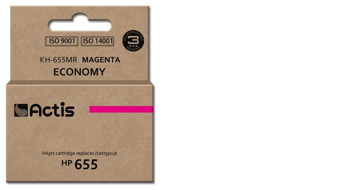 Actis KH-655MR Tusz do drukarki HP, Zamiennik HP 655 CZ111AE; Standard; 12 ml; purpurowy. - zdjęcie 1