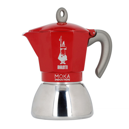 Bialetti kawiarka New Moka Induction 6tz czerwona - zdjęcie 1