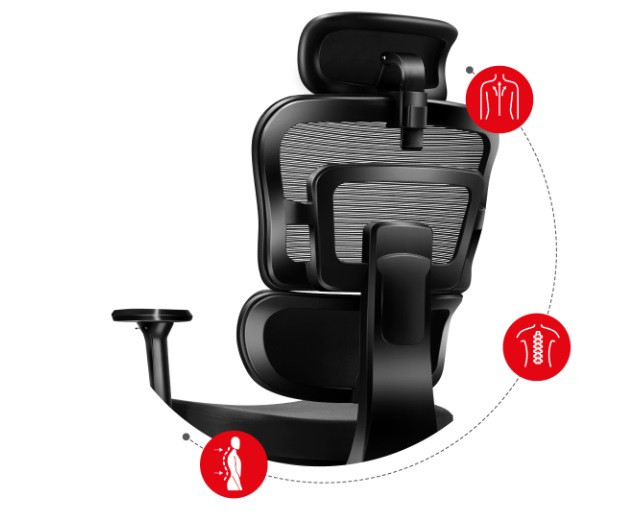 Fotel gamingowy Huzaro Combat 7.0 Black - zdjęcie 3