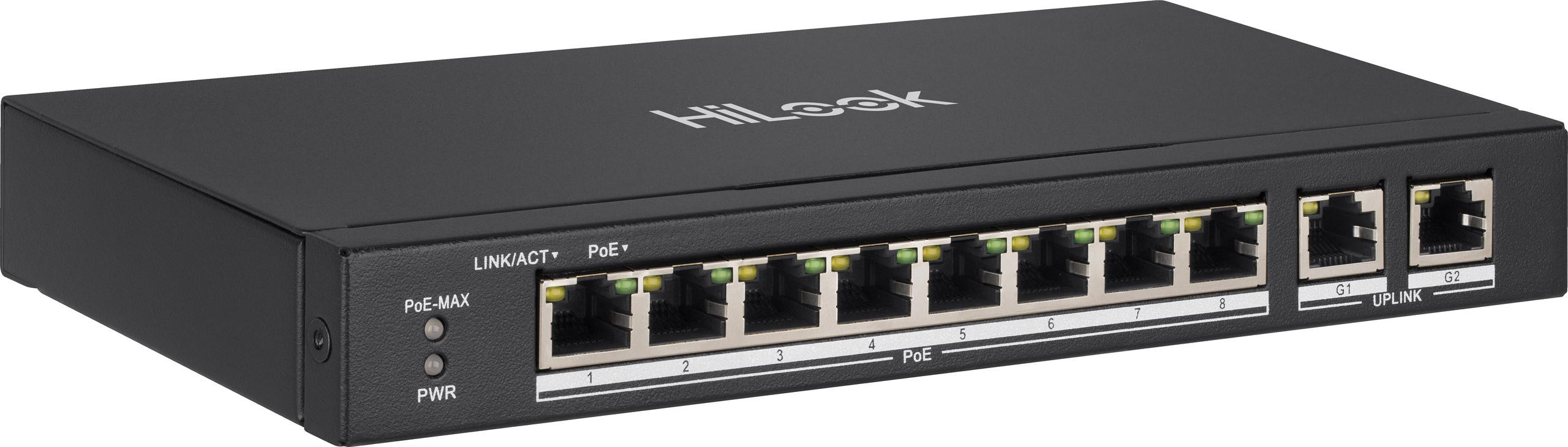 Switch PoE Hilook by Hikvision SW-10-POE 10-portowy - zdjęcie 1
