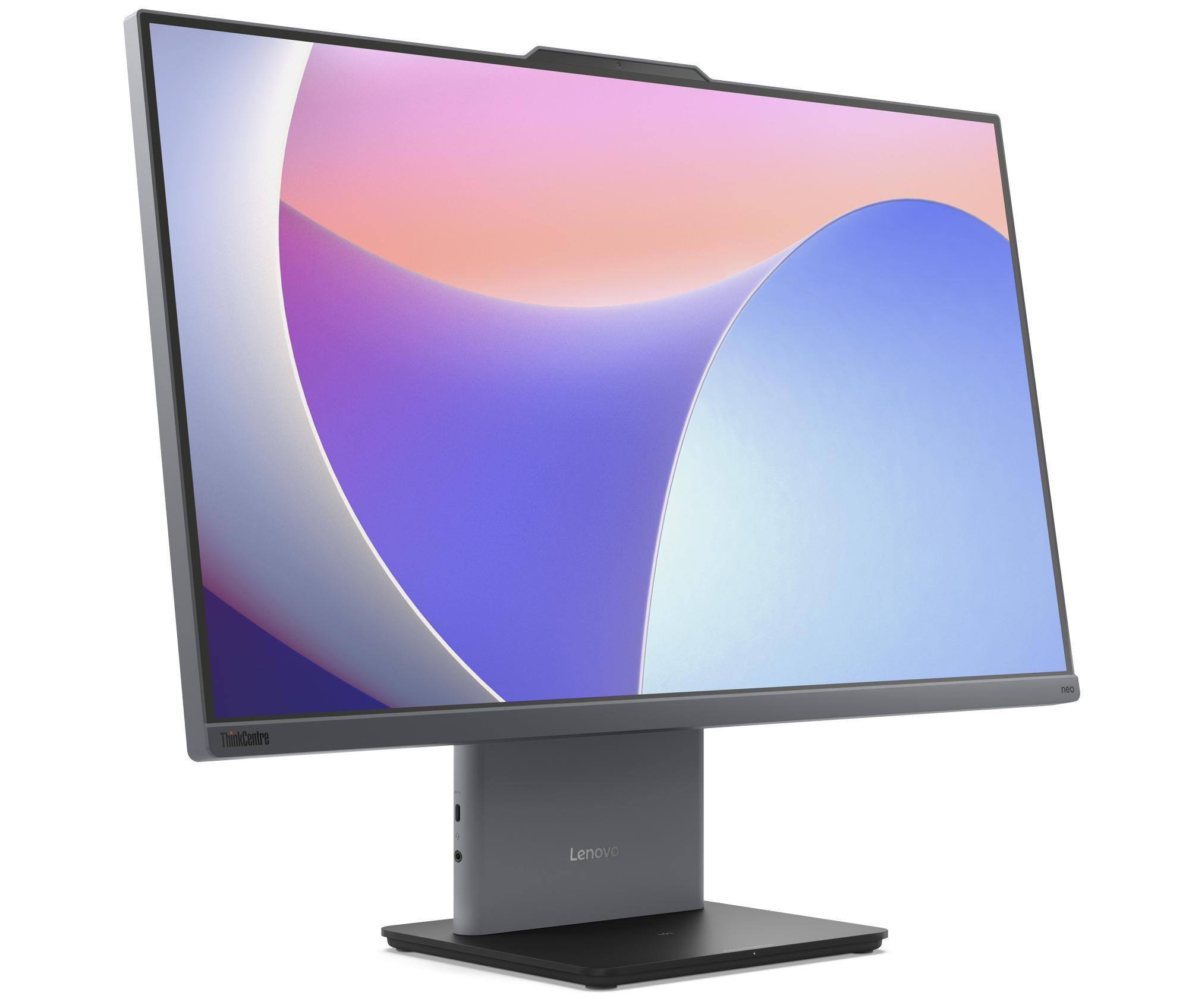 Lenovo AiO ThinkCentre Neo 50a 27 G5 i3-1315U 27.0"FHD IPS 300nits AG 16GB DDR5 SSD512 UHD W11Pro Luna Grey 3Y OnSite - zdjęcie 3