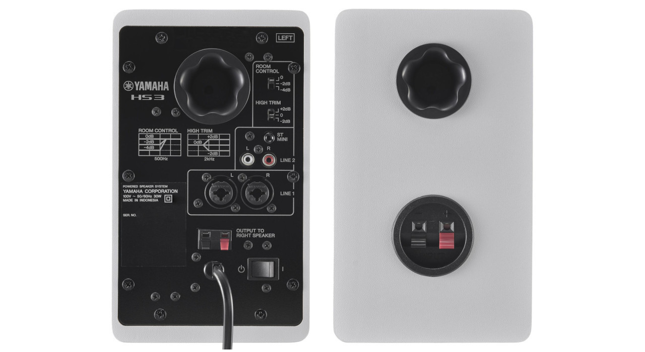 Yamaha HS3 White - Aktywne dwudrożne monitory bliskiego pola, para - zdjęcie 3